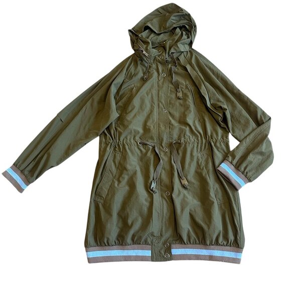 Free People Windswept Windbreaker Lightweight Jacket Long Length Size Small - Picture 2 of 14